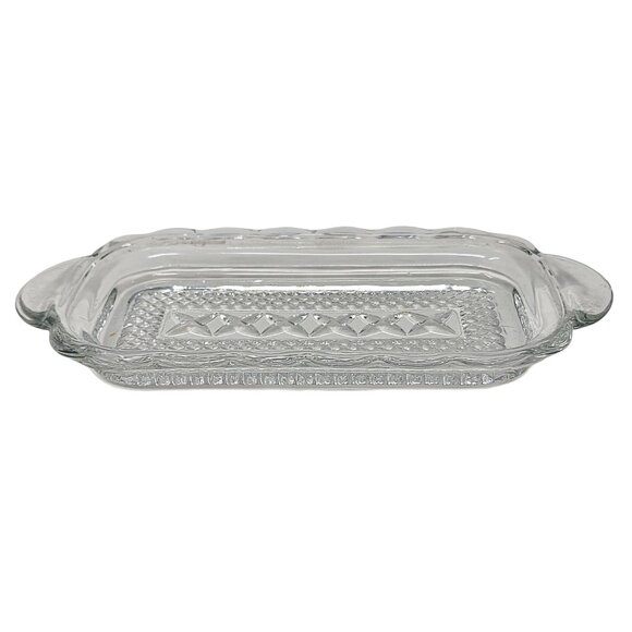 Vintage Wexford by Anchor Hocking Glass Covered Butter Dish Dining Dinnerware - Picture 6 of 10